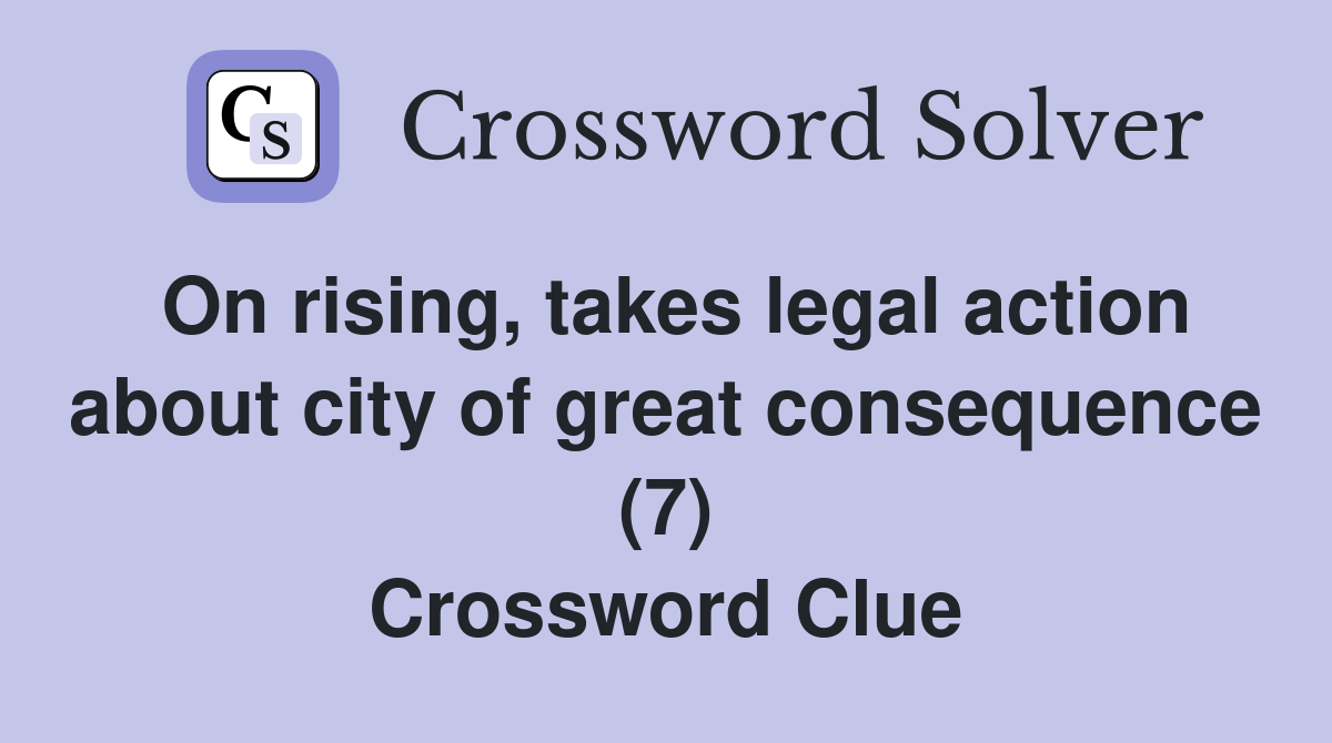 consequence of action crossword clue 5 letters